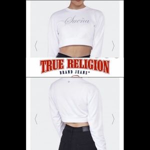 True religion cropped Suena top